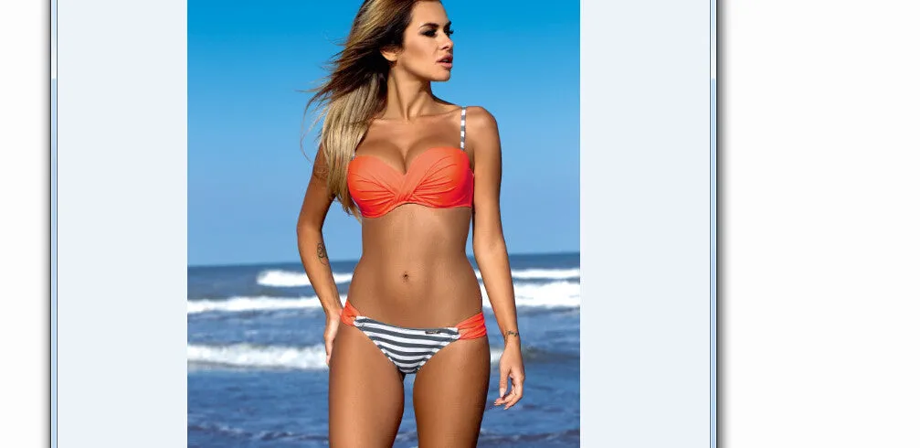 est Sexy Women Bandage Bikini Set Push-up Padded Bra Swimsuit Bathing Suit Swimwear Women's Swimwear Bikinis Tankini