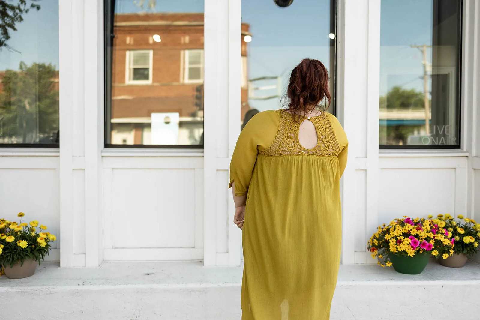evangeline dress in yellow