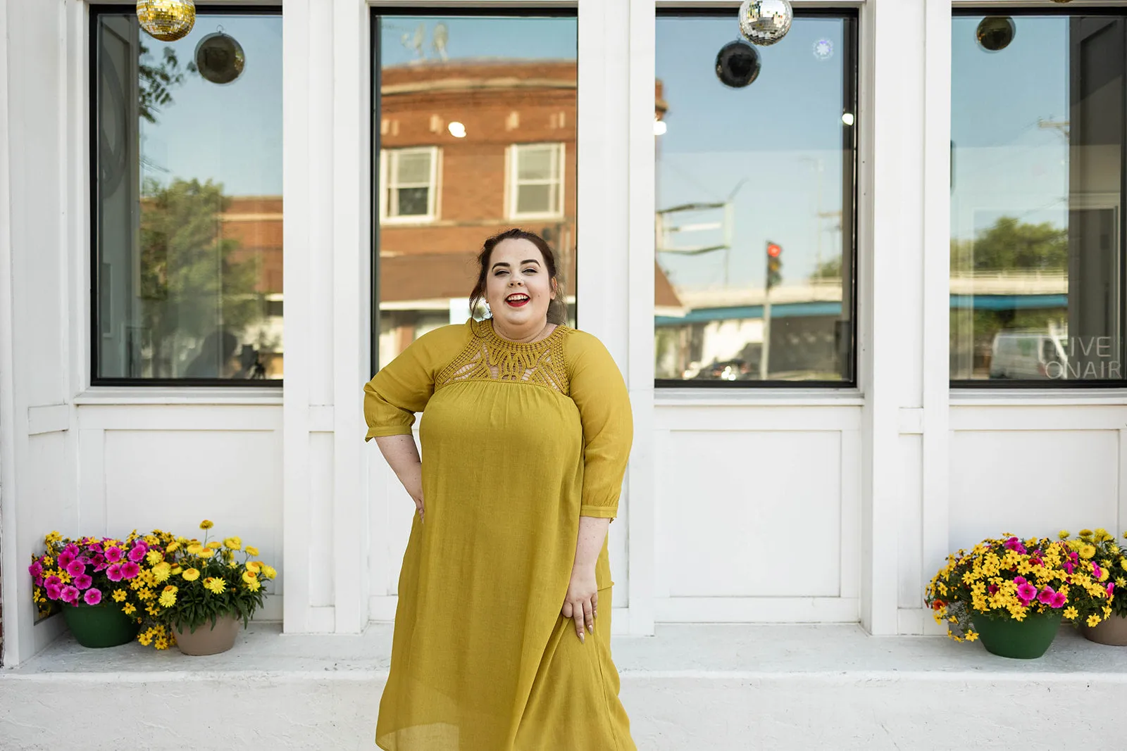 evangeline dress in yellow