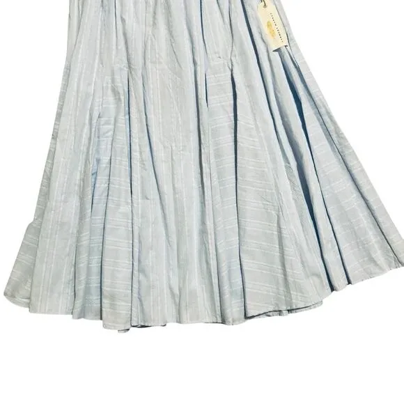 FARMERS MARKET NWT Boho Light Blue Midi Skirt XL