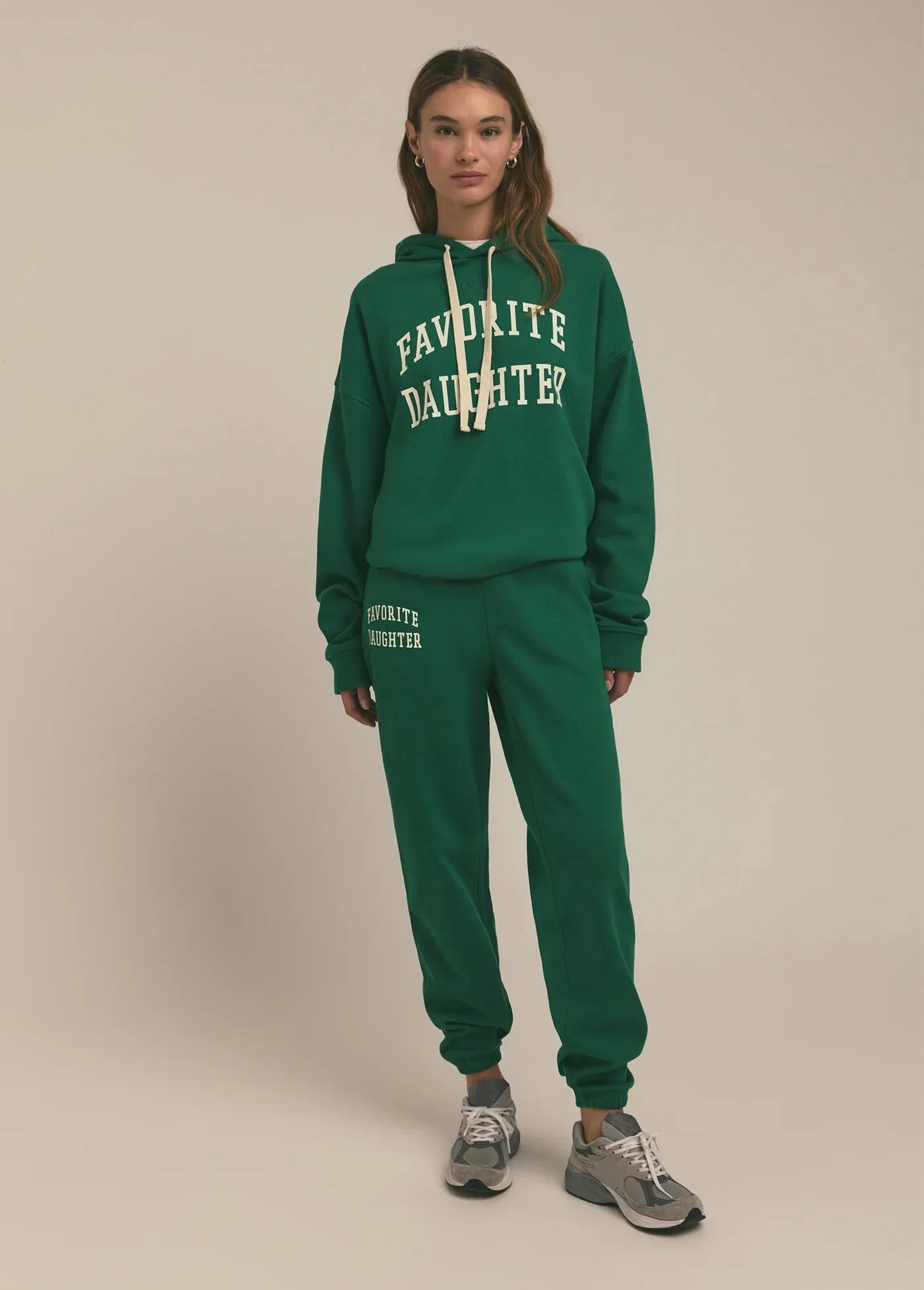 Favorite Daughter Logo Jogger Emerald