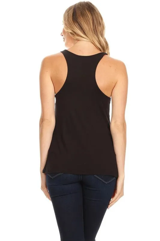 FEED ME TACOS TANK BLACK