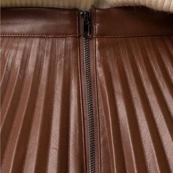 🔥FINAL PRICE!🔥NEW Gilli Pleated Vegan Leather Mini Skirts