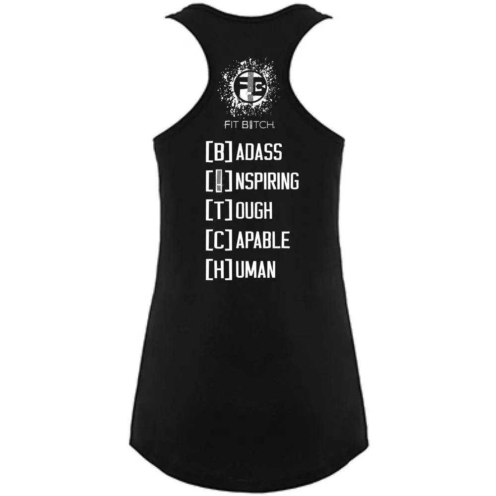 Fit Bitch - Racerback - Badass - Limited Grey