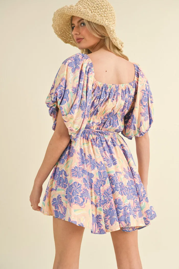 Flair Bubble Sleeve Dress