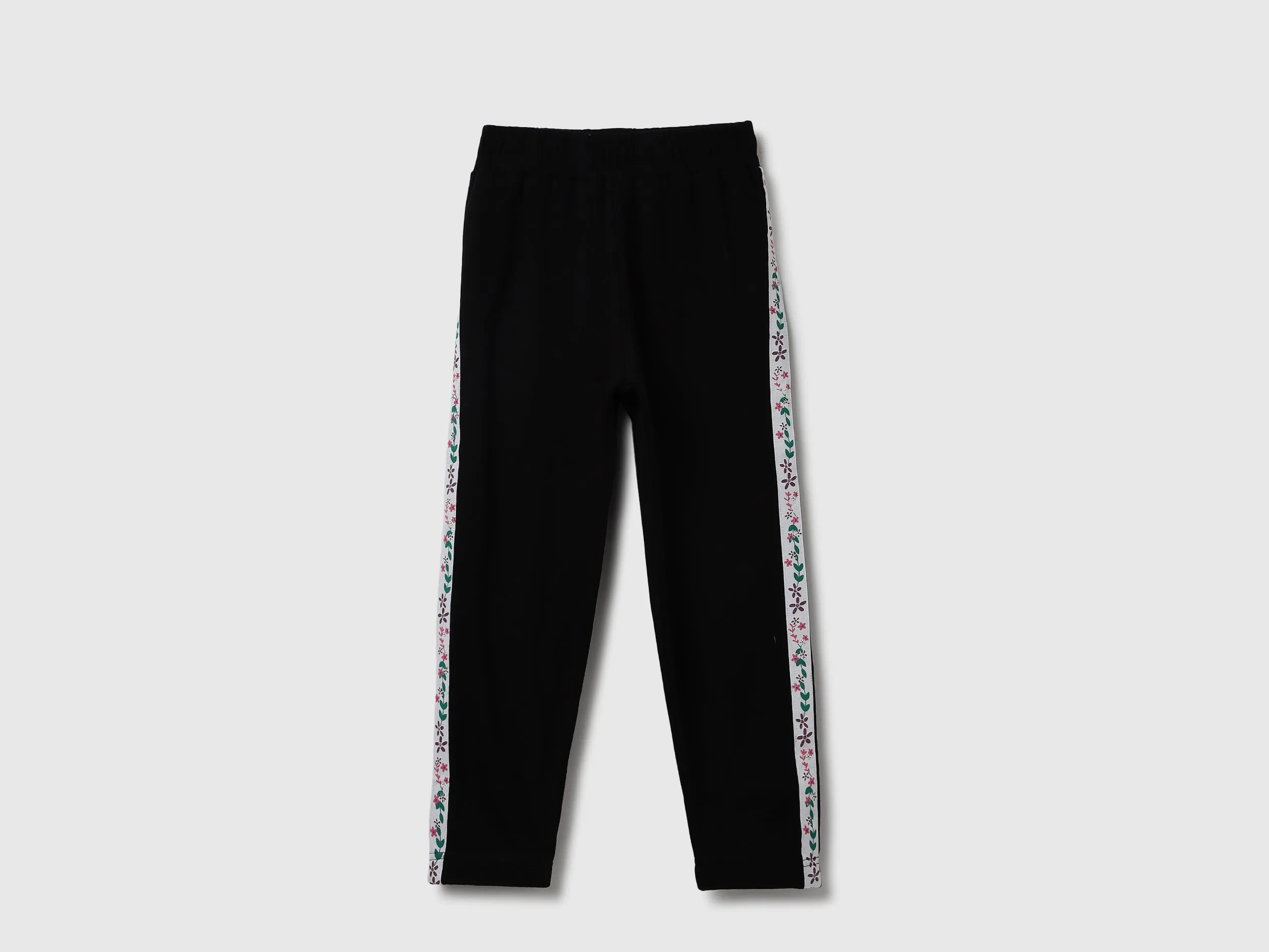 Floral Striped Regular Fit Joggers