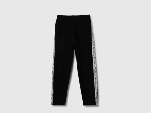 Floral Striped Regular Fit Joggers
