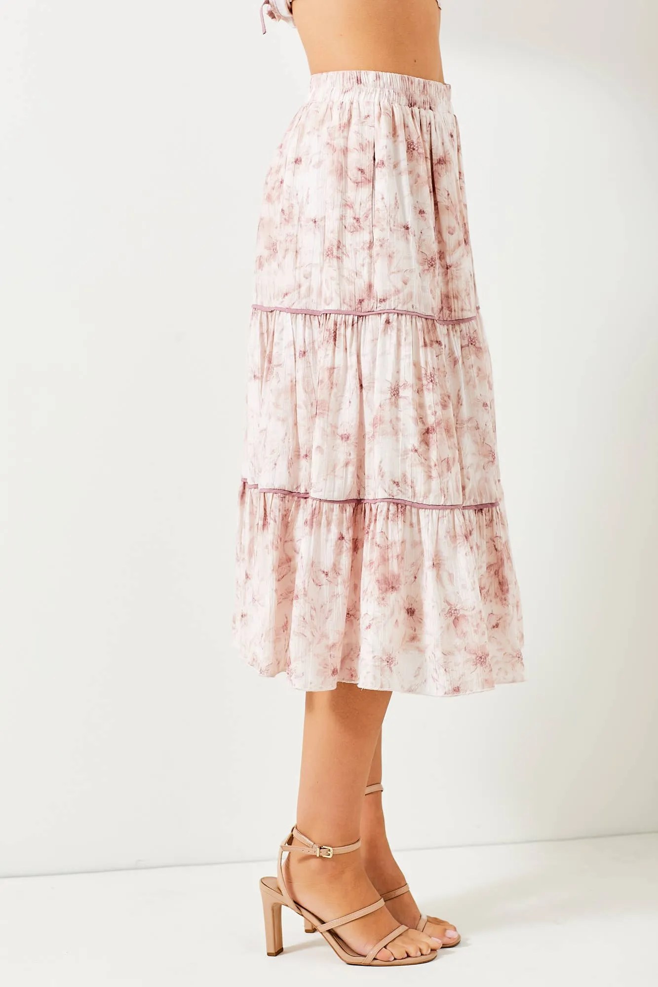 Flourished Floral Skirt