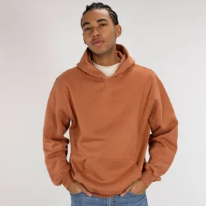 Gender Neutral Oversized Fleece Hoodie - Amber Brown