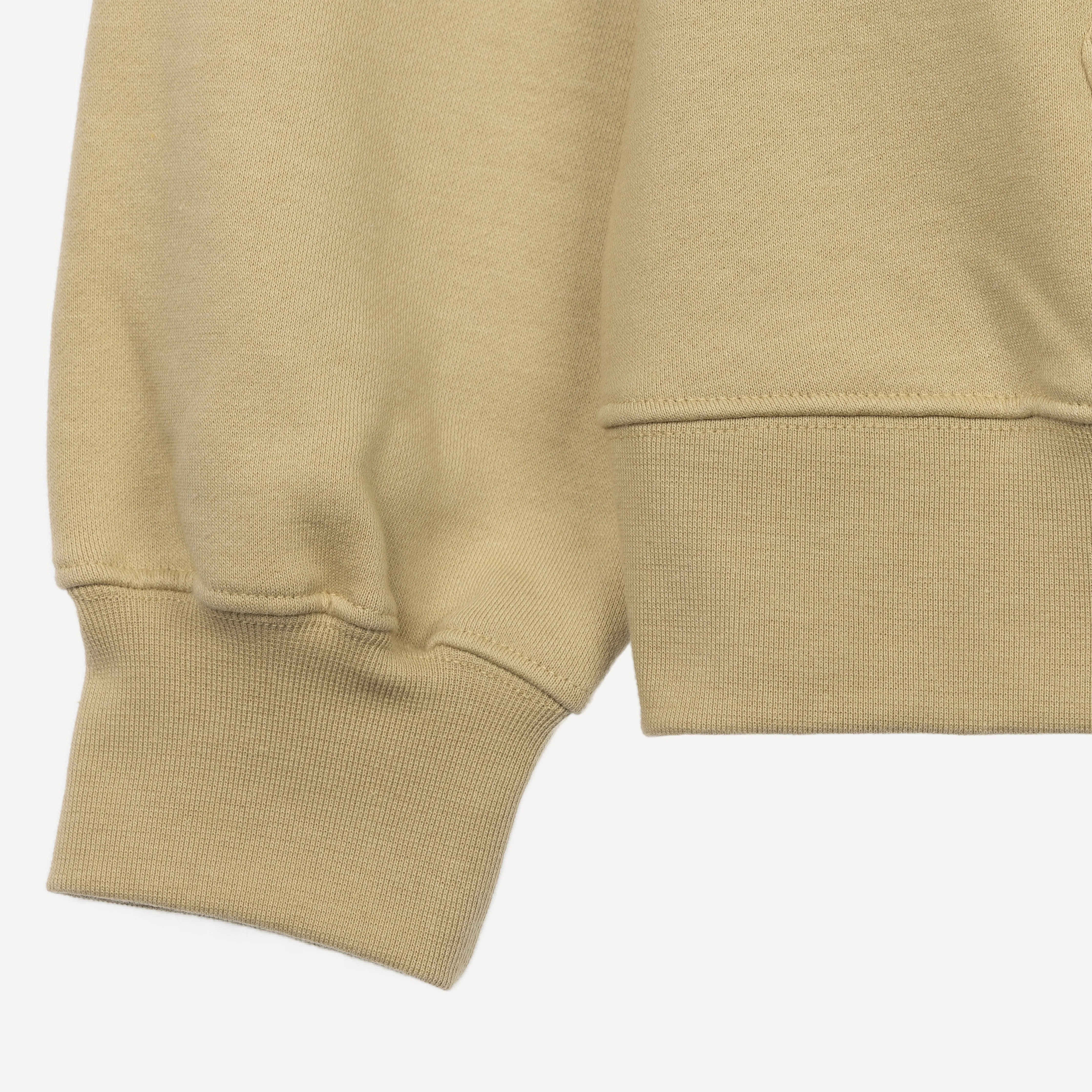 Gender Neutral Oversized Fleece Hoodie - Pale Khaki