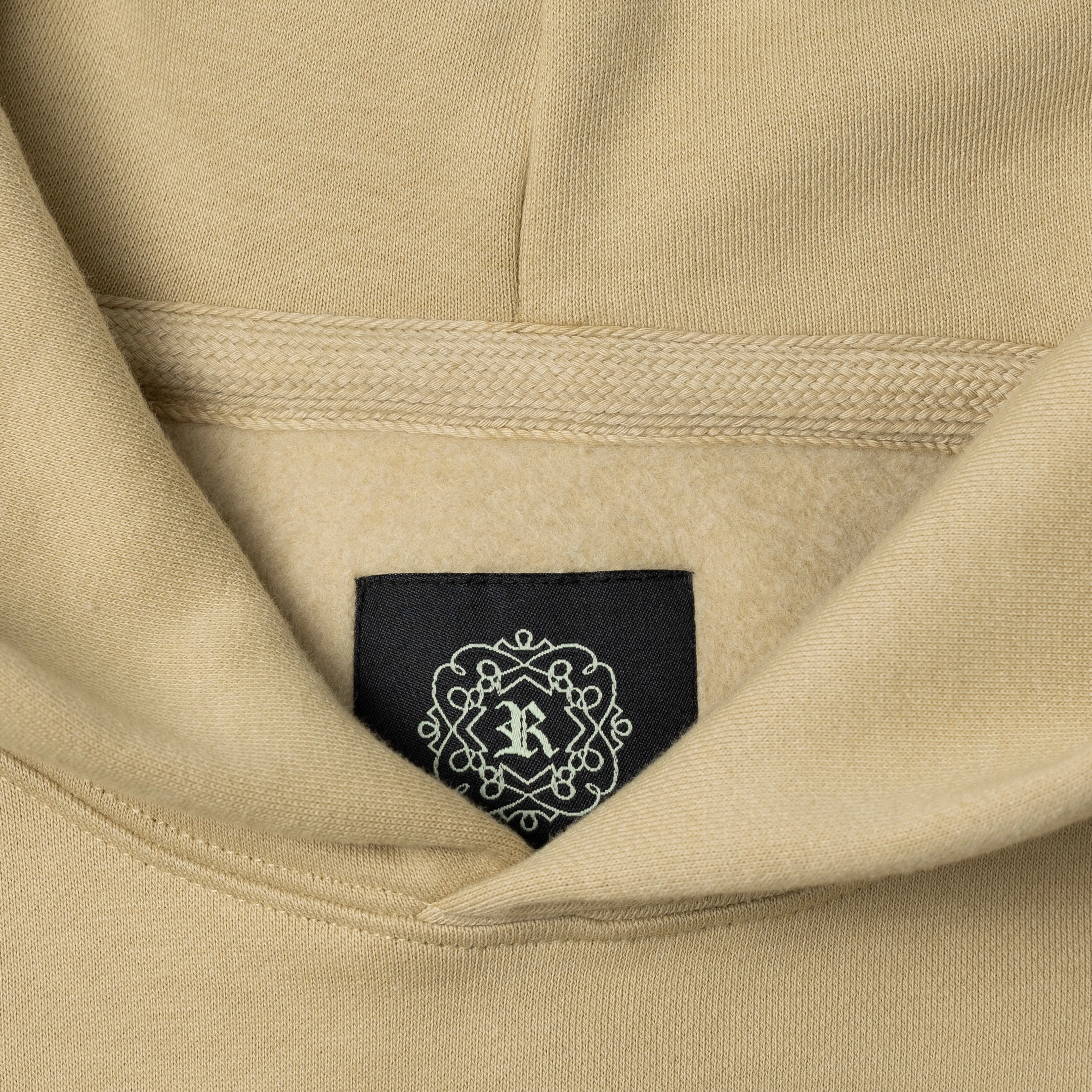 Gender Neutral Oversized Fleece Hoodie - Pale Khaki