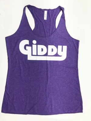 GIDDY Triblend Ladies Racerback Purple Tank