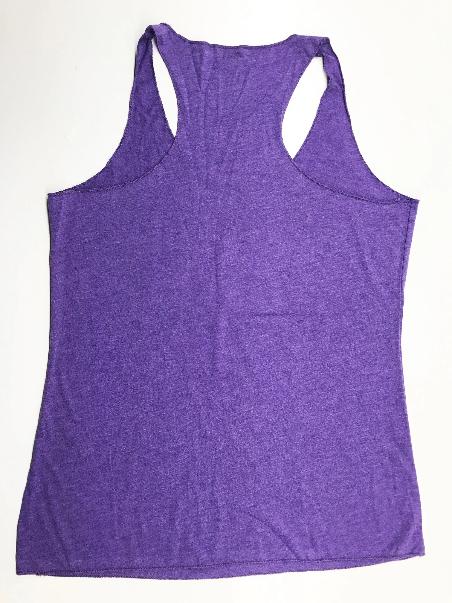 GIDDY Triblend Ladies Racerback Purple Tank