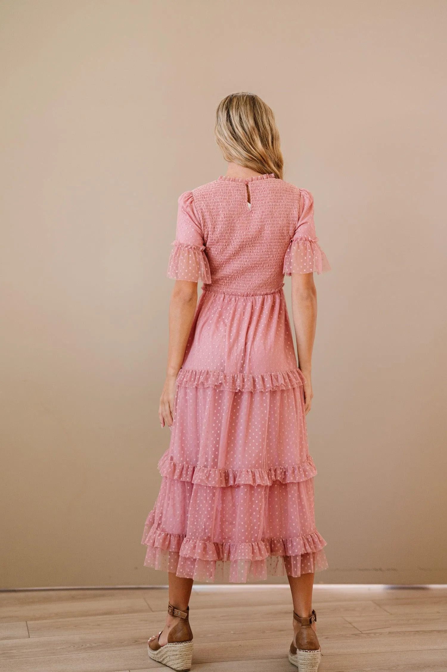 Ginny Dress in Dusty Blush