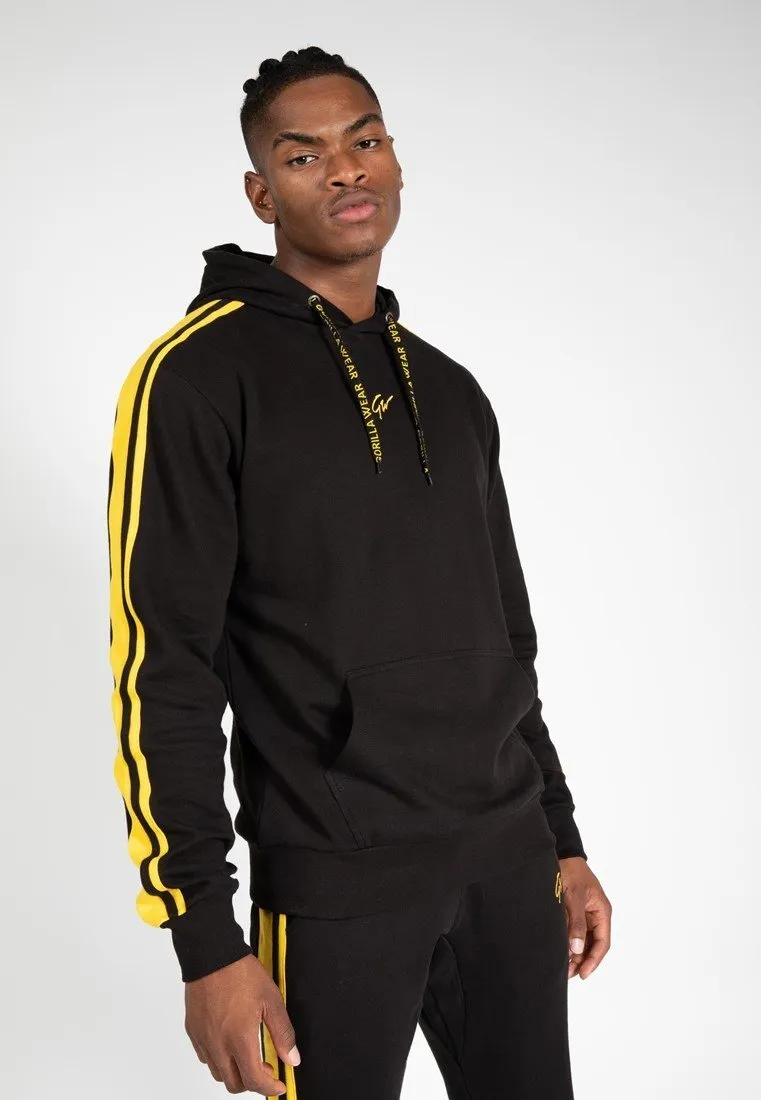 Gorilla Wear Banks Oversized Hoodie - Black/Yellow