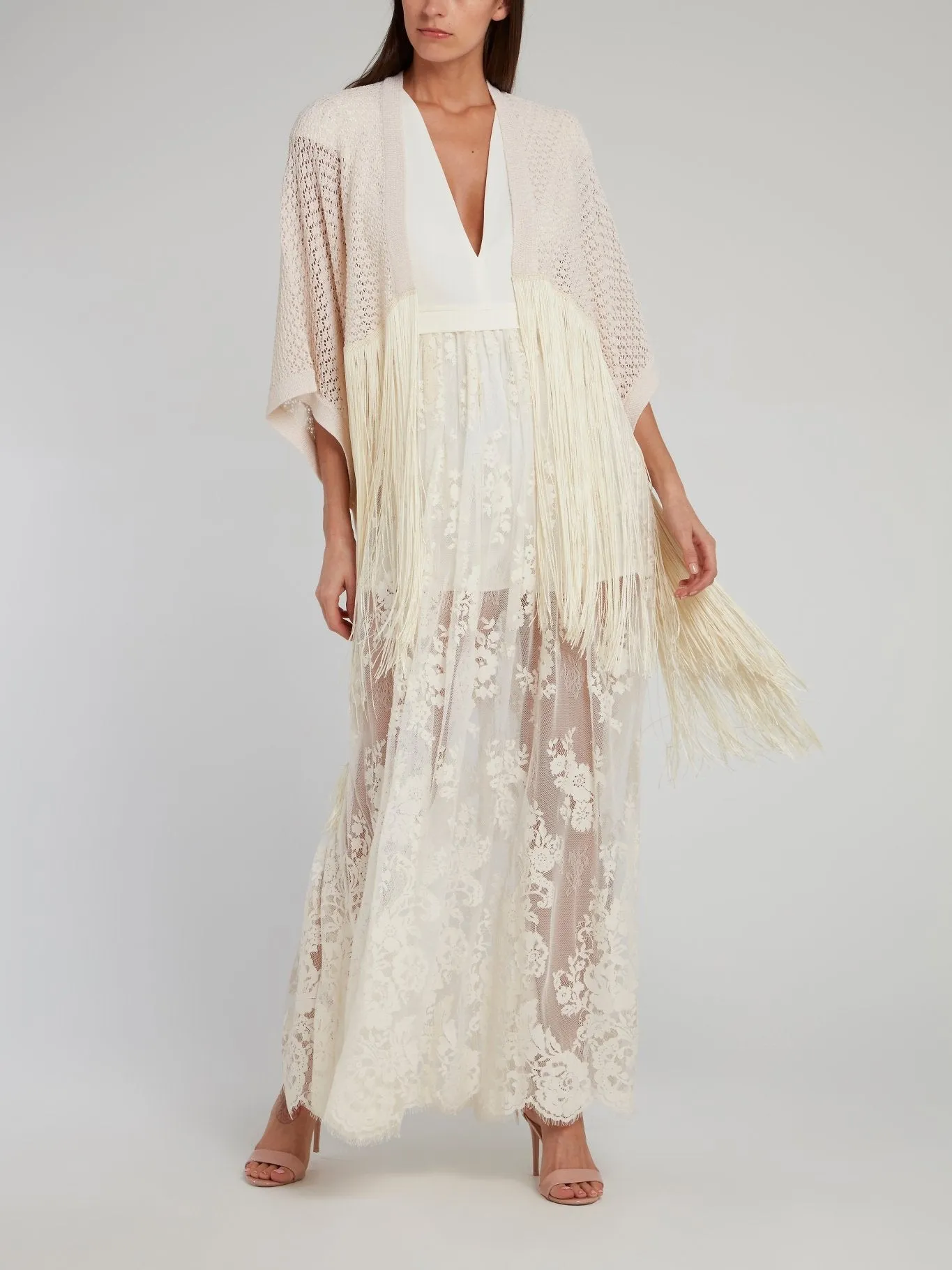 Grace White Lace Overlay Jumpsuit