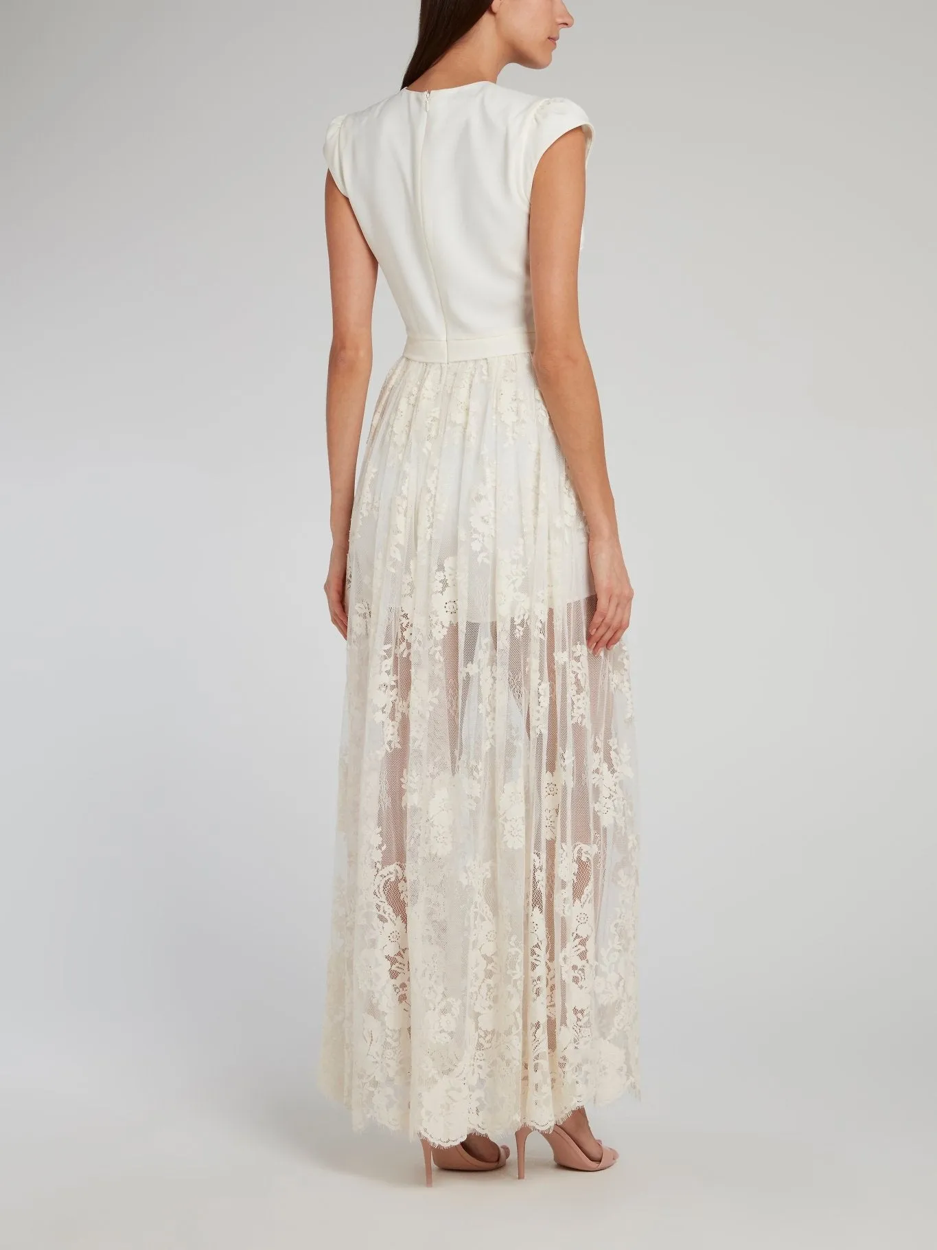 Grace White Lace Overlay Jumpsuit
