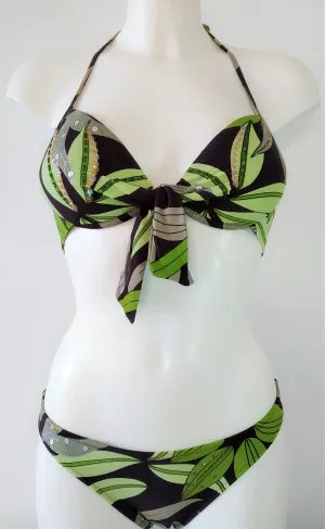 Green leaves Bikini Push-up set