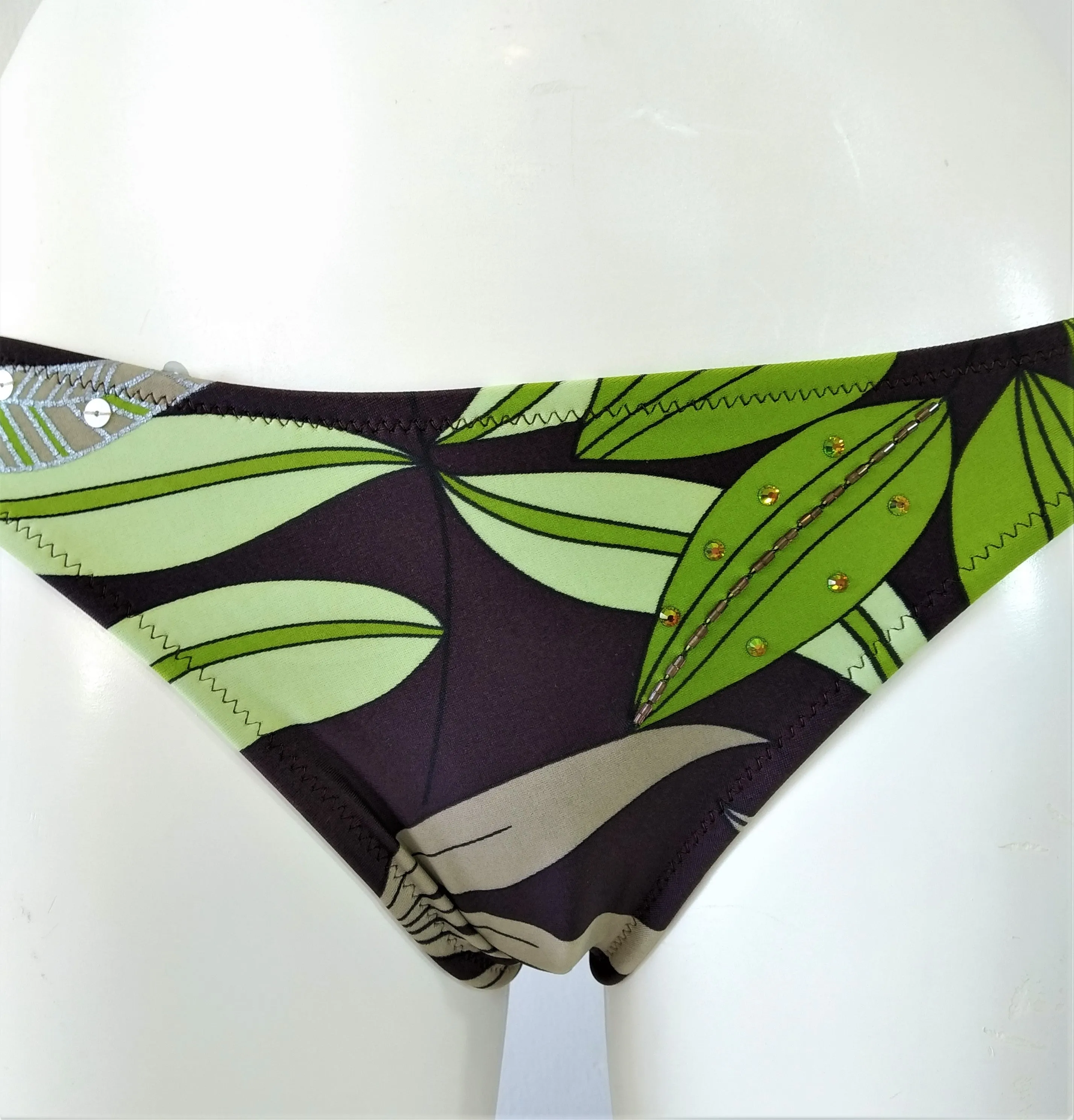 Green leaves Bikini Push-up set
