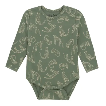 Green Tiger Long Sleeve Bodysuit