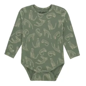 Green Tiger Long Sleeve Bodysuit