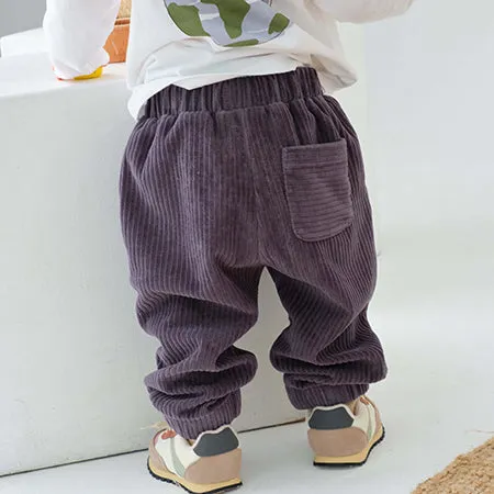 Grey Corduroy Joggers - Retired
