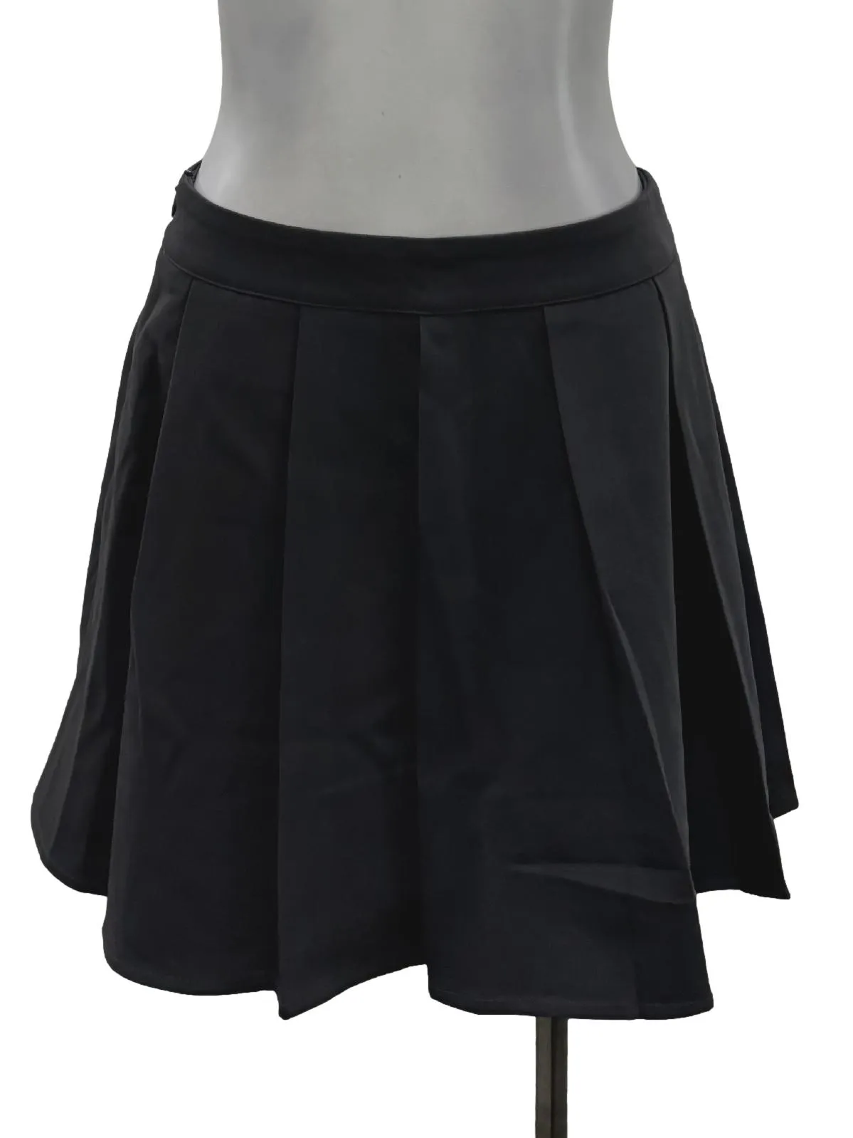 Grey Pleated Mini Skort