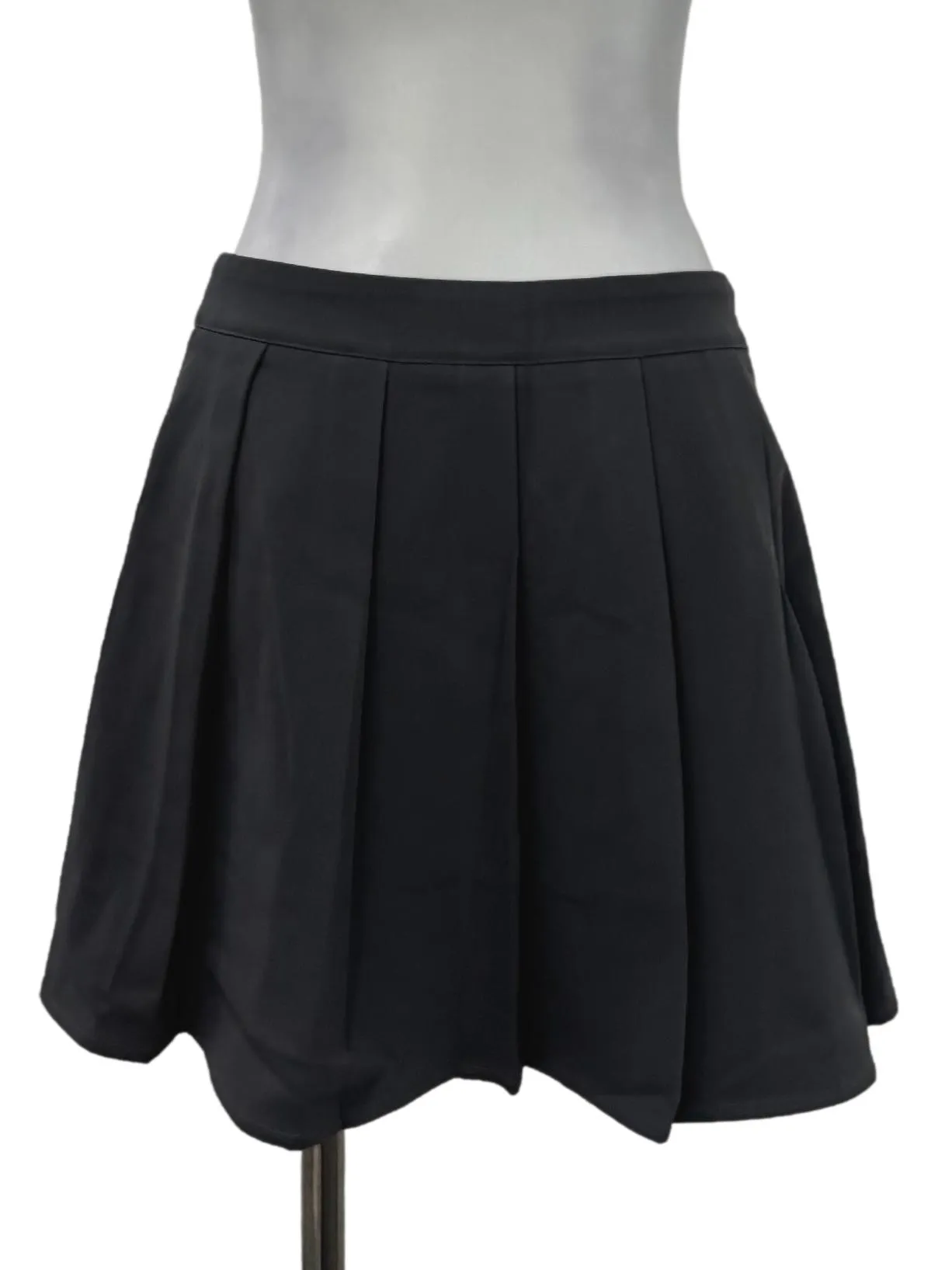 Grey Pleated Mini Skort