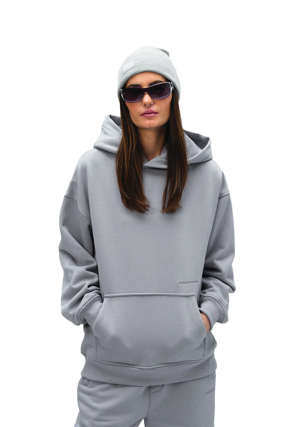 Grey Wear A Hug Oversized Hoodie