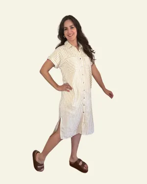 Hali Midi Dress | Light Taupe