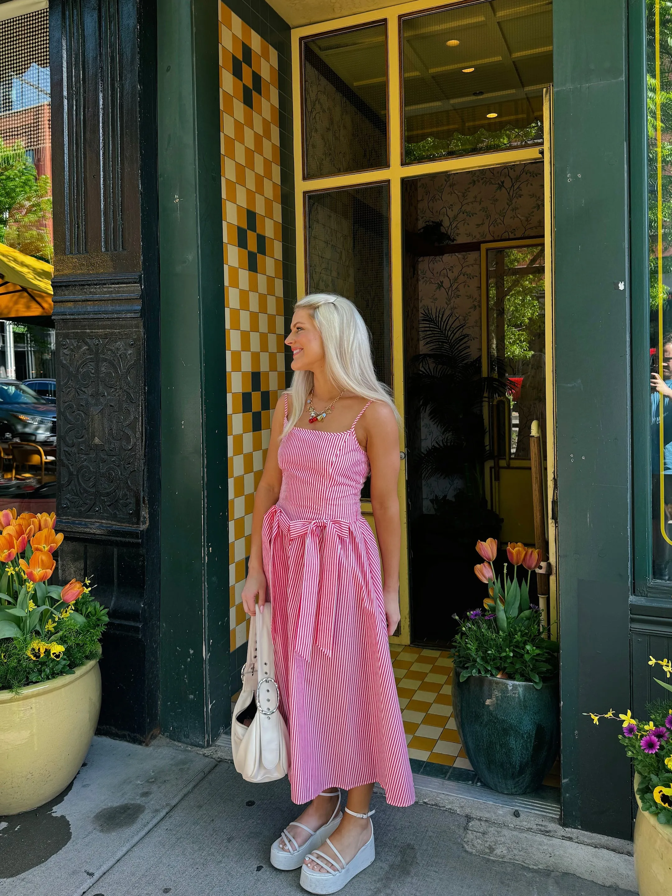 Hamptons House Midi Dress// Pink *RESTOCKED*