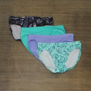 Hanes Premium 4pk Cool & Comfortable Microfiber Briefs With X-Temp Colors Vary S