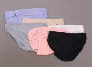 Hanes Premium Women's 6 Pairs Pure Comfort Cotton Bikini