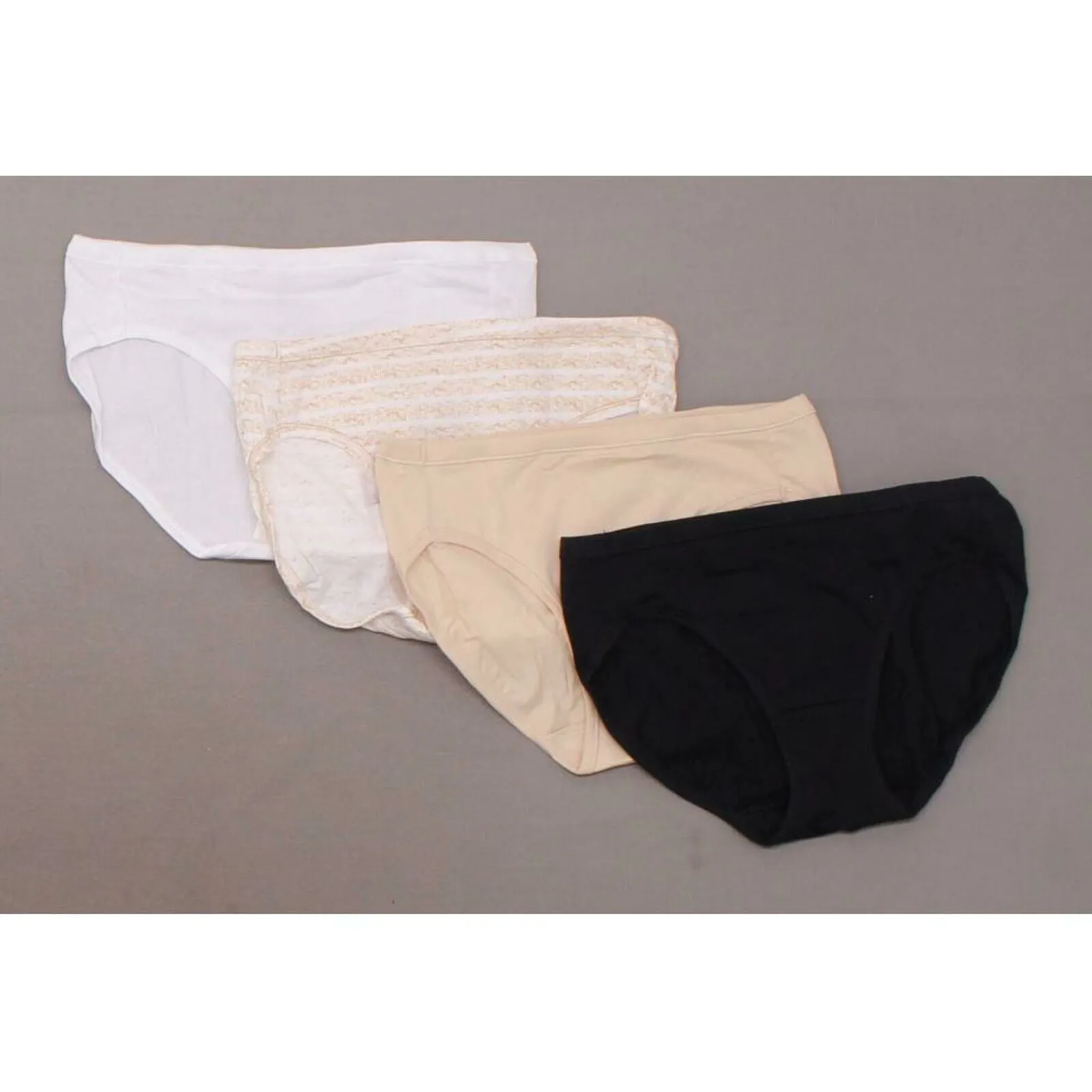 Hanes Women's 4 Pairs Cotton Stretch Bikini Briefs