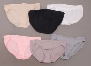 Hanes Women's 6 Pairs Core Cotton Bikini Panties