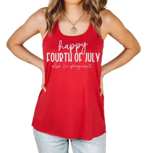 Happy Fourth of July Also I'm Pregnant | Tank Top