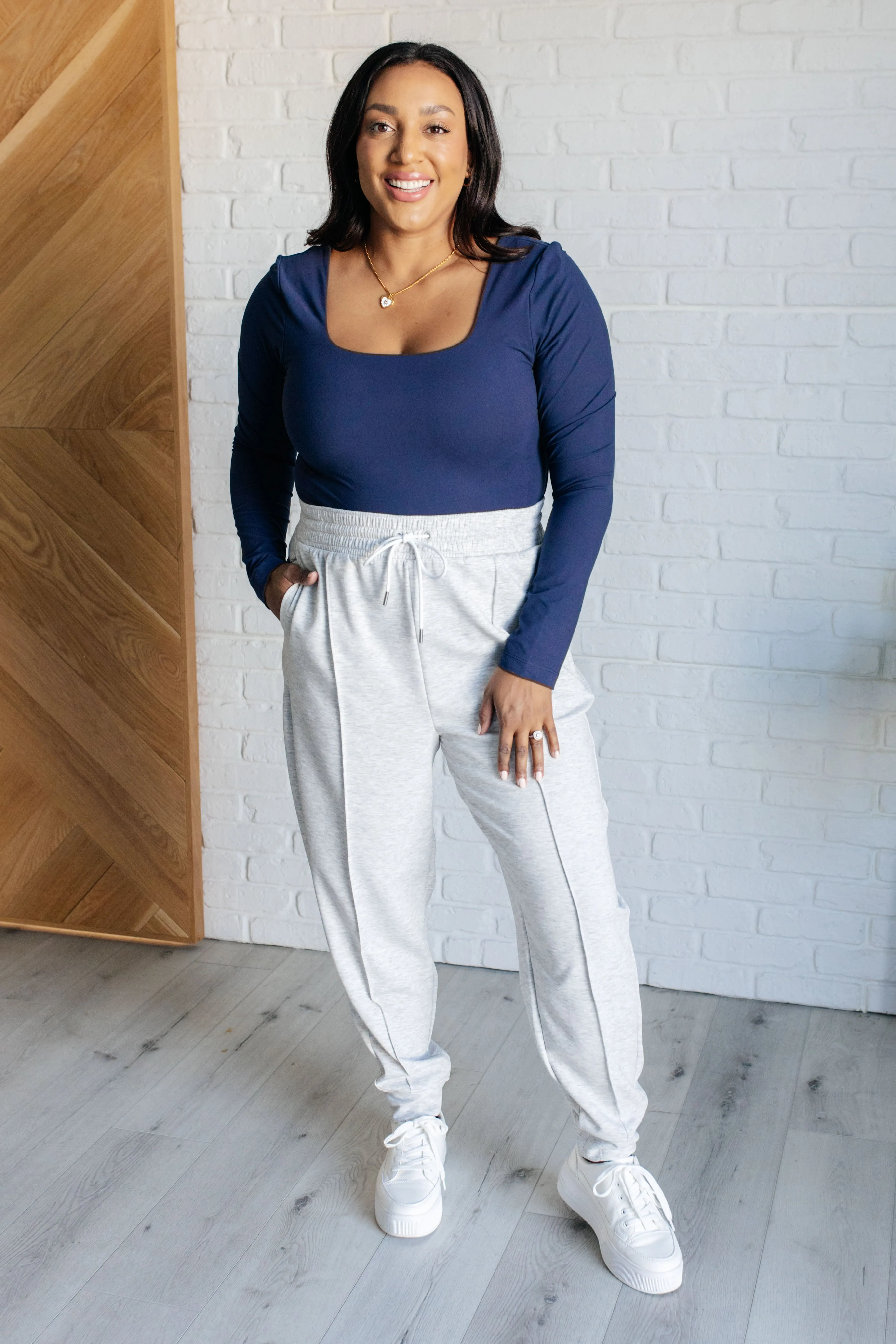 Hazel Blues® |  Never Imitated Long Sleeve Top in Navy