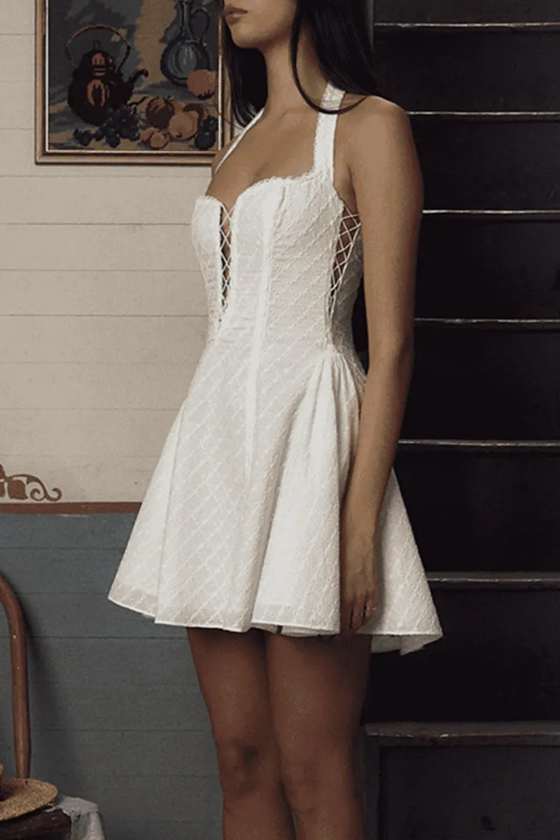 HBP1231 A-Line Flare Mini Dress
