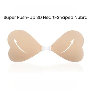 Heart-Shaped 3D Push-Up Nubra for Bikinis