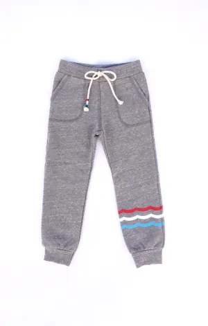 Heather Fit Jogger with Flags
