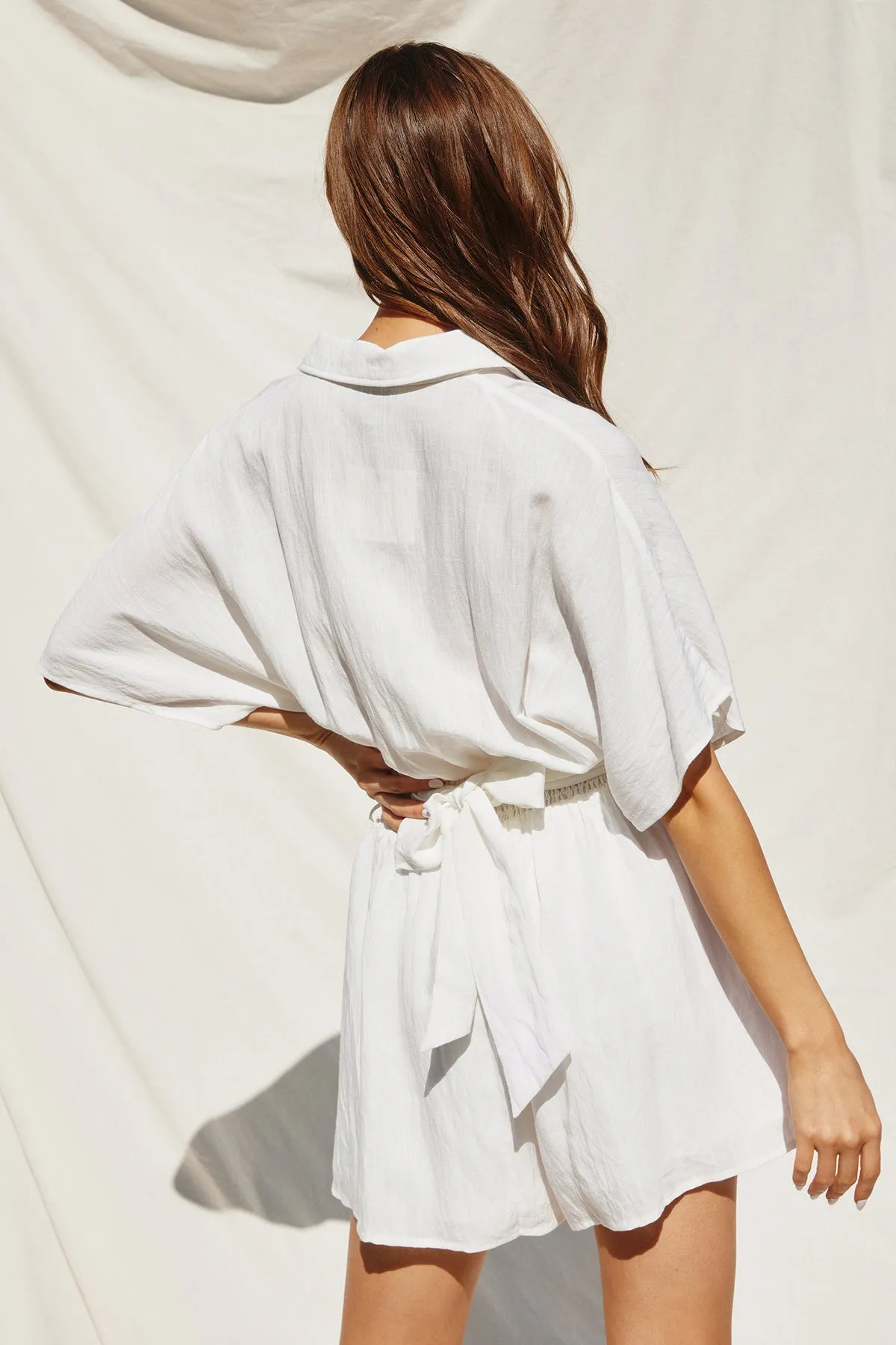 Ilana Belted Button Up Romper