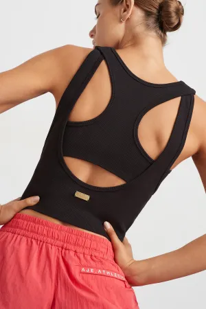 Interlock Ribbed Crop Tank 142