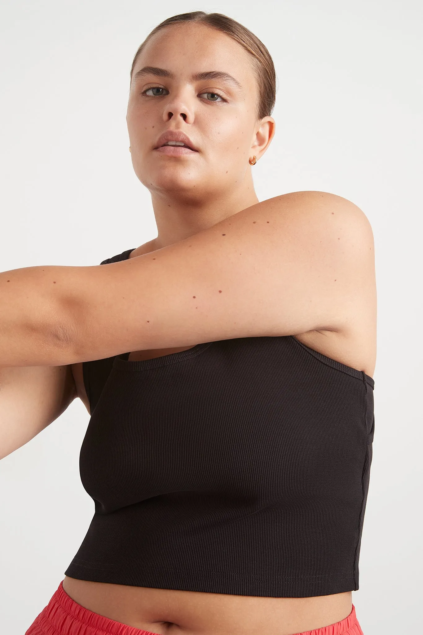Interlock Ribbed Crop Tank 142