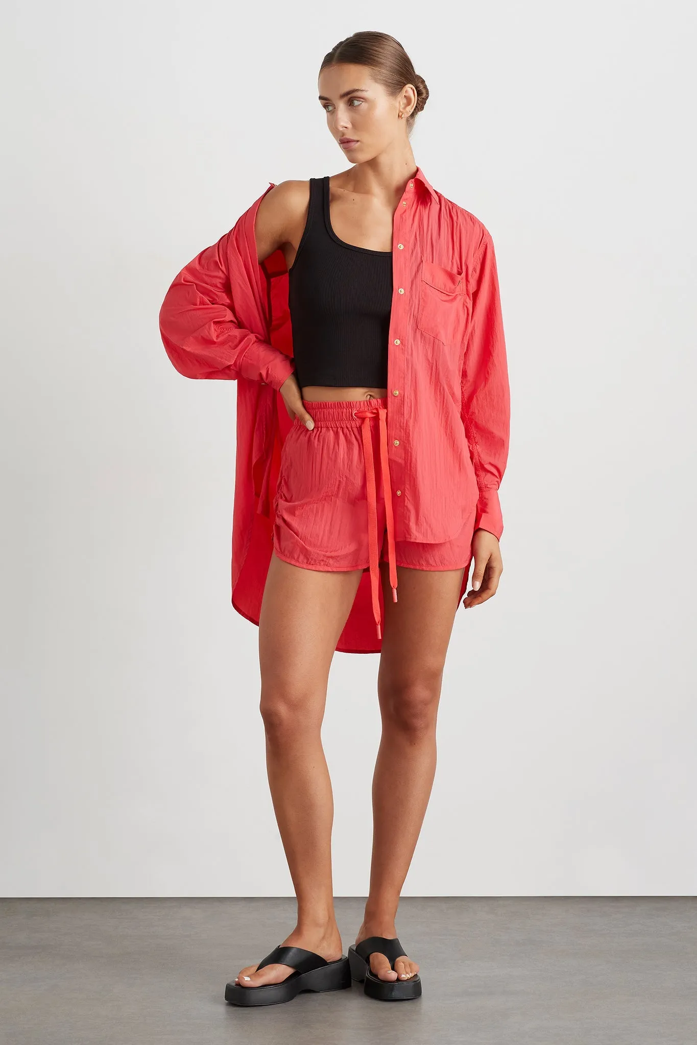 Interlock Ribbed Crop Tank 142