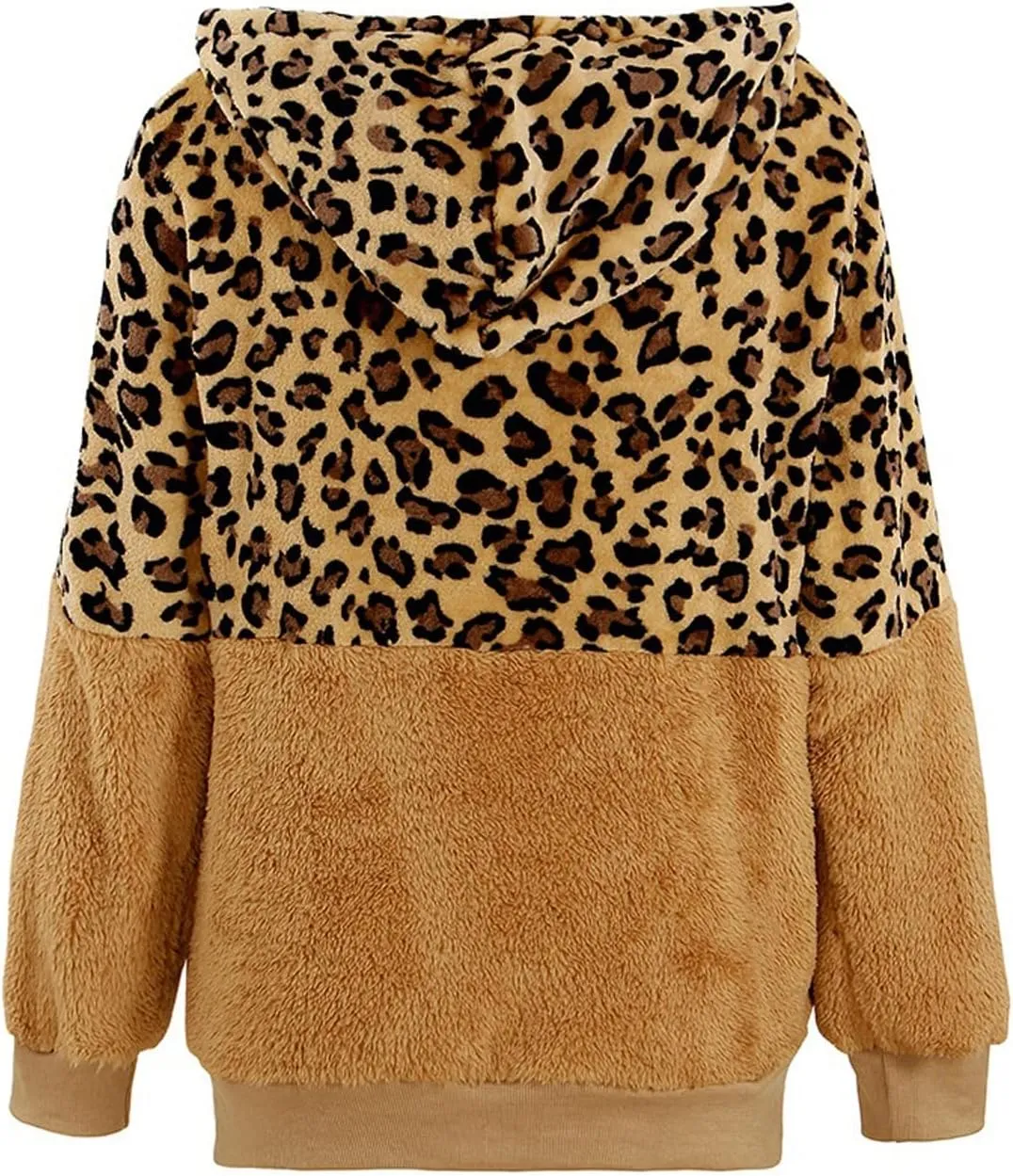 Isabella – Oversized Women’s Faux Fur Leopard Hoodie