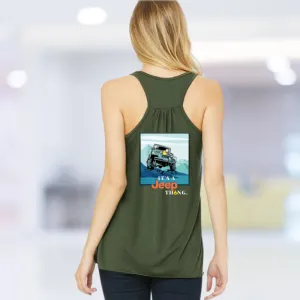 It's a Jeep Thing Mountain Women's Premium Flowy Tank