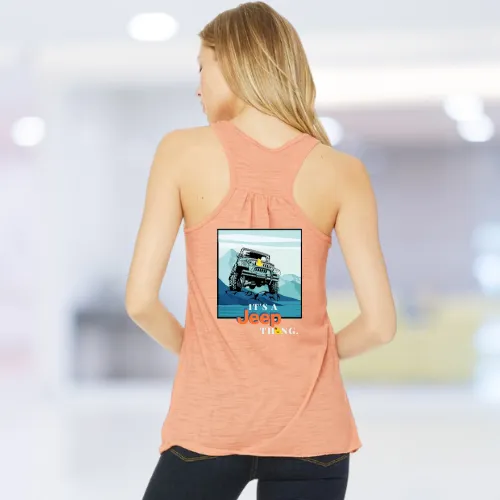 It's a Jeep Thing Mountain Women's Premium Flowy Tank