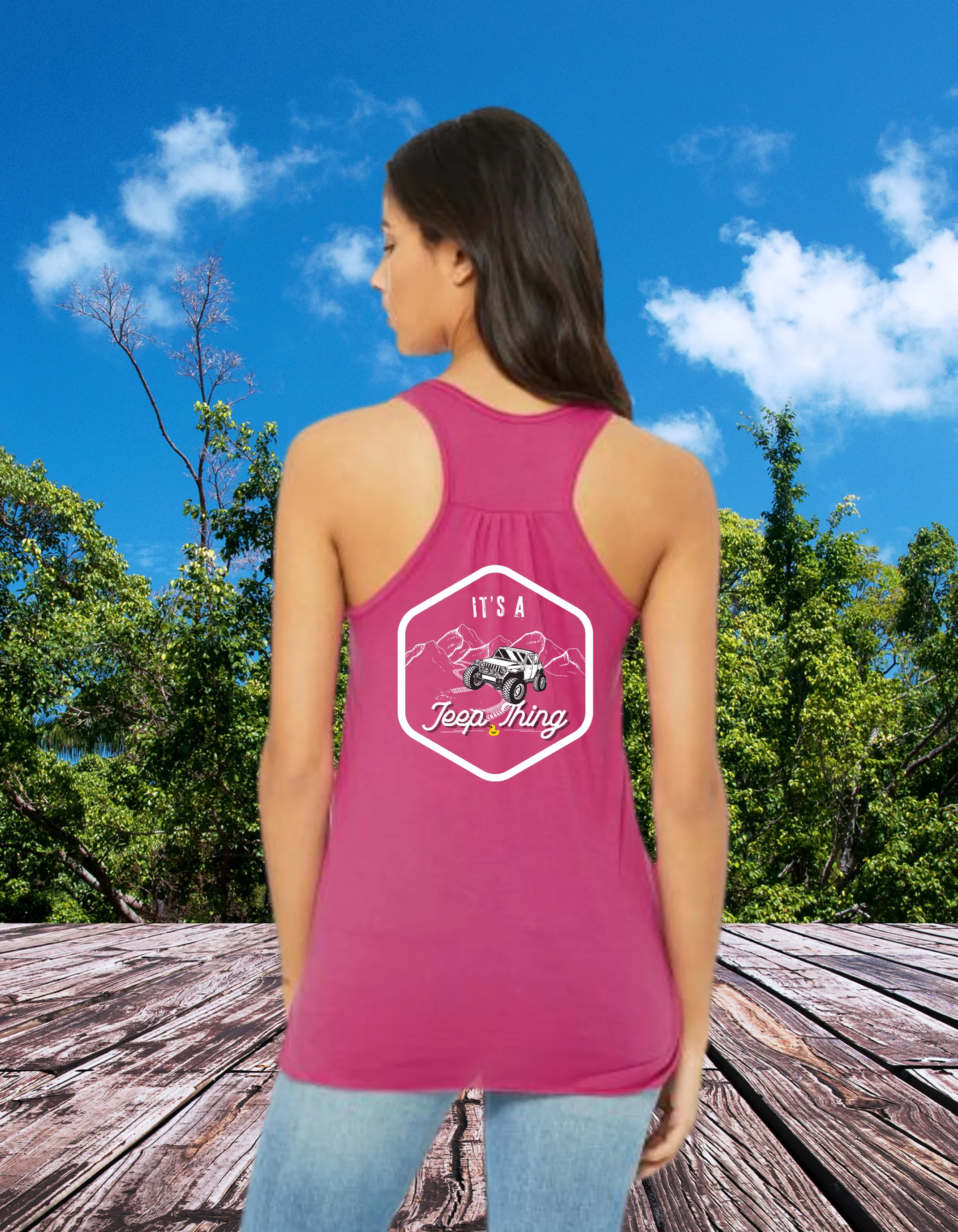It's a Jeep Thing Trail Women's Flowy Premium Racerback Tank