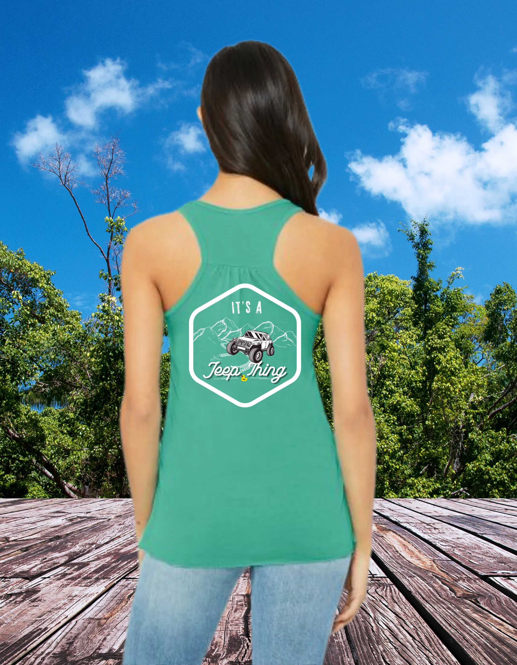 It's a Jeep Thing Trail Women's Flowy Premium Racerback Tank