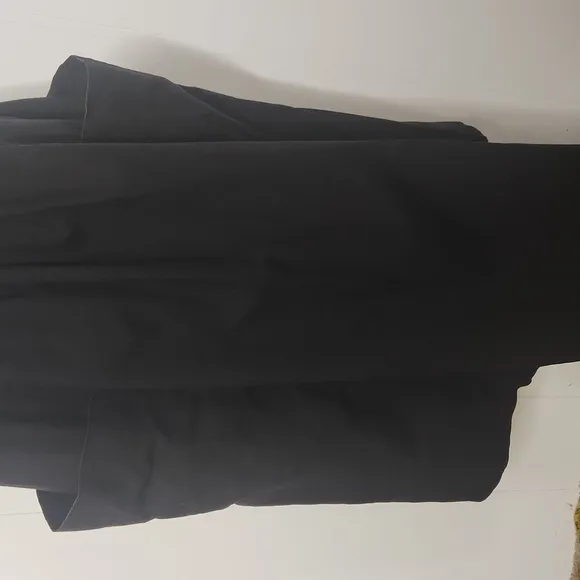 Jamie White. Vintage cotton black pull-on midi skirt size 14 pockets💗